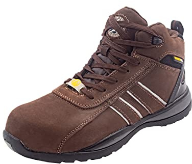 Security Line Hawaii S3 Ci SRC ESD, Stivali di Sicurezza Impermeabili Antiscivolo con Punta in Acciaio Uomo, Marrone, 37 EU