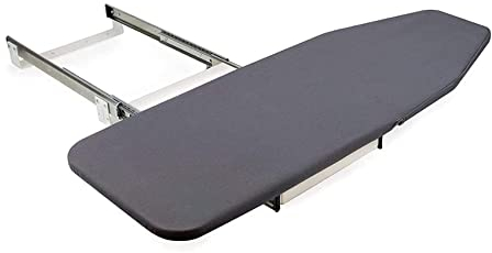 Table à repasser Table à Repasser rétractable à Repasser rétractable Placard à Retirer dans l'armoire Facile à Installer ,Planche à Repasser Pliable pour Meuble, Table de Repassage avec Housse Compact