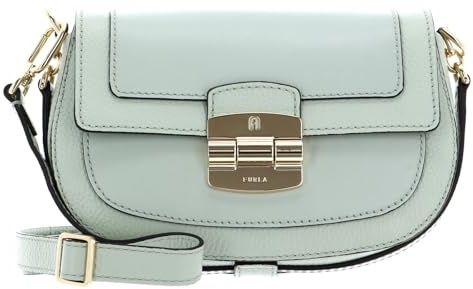 Furla Leder Umhängetasche Schultertasche Club 2 Crossbody Bag Felce mint