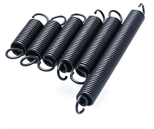 CLINES Liujia-Druckfedern Zugfeder mit Haken, Außendurchmesser 6mm Länge 20-60mm Durchmesser, Draht 1mm, Kleine Zugfeder 5Pcs, Druckfest und langlebig (Size : 1 x 6 x 50mm)