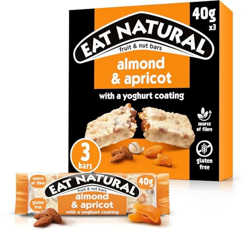 Eat Natural Fruit & Nut Bars, Almond & Apricot, 3 x 40g