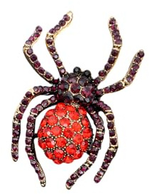 GamTelightpe Glänzende Ziron Spinne brosche Cartoon Brosche Abzeichen Kleidung Pin