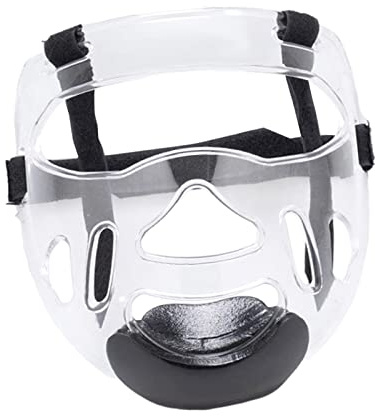 Zxpjkyu Protector Facial Taekwondo Máscara Protectora Transparente Cubierta de Protección Facial Casco Ajustable con Ventilación Material Resistente para