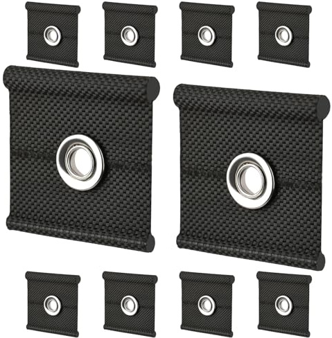 10 Stück Kederhaken Zubehör,Kederösen für Kederschiene,Kederleisten Haken | 5/6mm - 7/8mm Kederhaken Zubehör，Robuste RV für Wohnmobil Campingzelt Haken, Camper Lichthalter, Kleidung,Schwarz