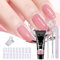 Kit Acrygel Unghie Completo,Kit Polygel Unghie,Polygel per Unghie,Poly Nail Gel Acrilico,Gel Unghie Ricostruzione,per Principianti e Professionisti Manicure da Salone (Rosa)