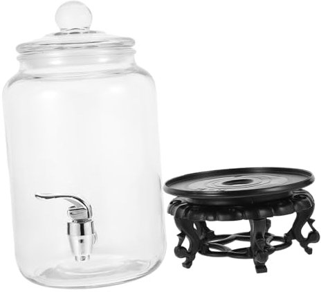 Cabilock Recipientes Para Bebidas Cubo De Vidrio Botella De Vino Soporte Para Bebidas Limpio y Resistente Vasos Para Hacer Vino