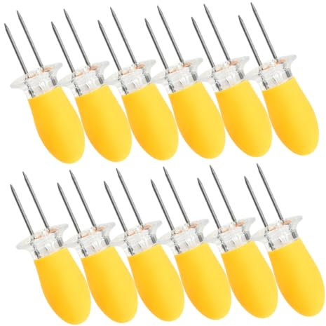 UKCOCO 12pezzi Forchette Inossidabile Per Design Per Bbq e Picnic Utensili Compatti Per Facilità