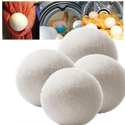Bolas de secadora de lana, bolas de secadora reutilizables, las bolas de lana reemplazan las hojas de secadora, kit de lavado de ropa seca reutilizable, bola de lana