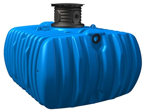 atout GRAF - Serbatoio per acqua piovana piatto L 5.000 l, con estensione dell'albero e copertura del serbatoio