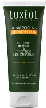 LUXÉOL - Shampooing Réparateur - Nutrition & Protection - Douceur & Résistance - Soin Cheveux Secs, Abîmés & Cassants - 87 % D'Ingrédients D'Origine Naturelle - Fabriqué En France - 200ml