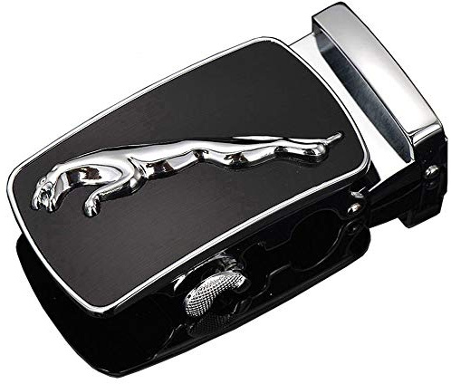 RTGGSEL Men's 40mm Ratchet Belt Buckle Only for 1 3/8 Slide Belt Strap Automatic Leather Belt Buckle Replacement (13)