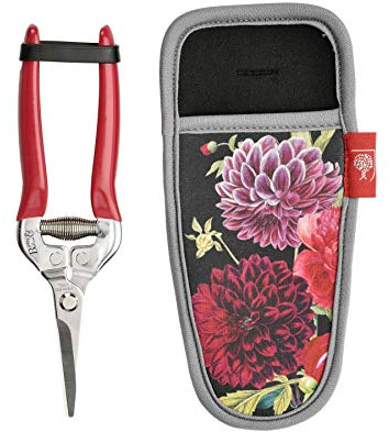 Burgon & Ball RHS - Juego de tijeras y fundas para cinturón (19 cm de longitud)