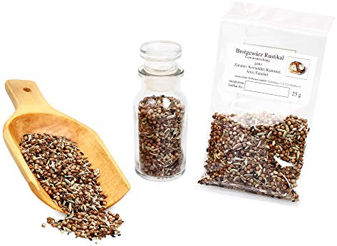 Brotgewürz rustikal, Brot Gewürzmischung, Brotwürzer mit Kümmel & Koriander, Naturgewürz perfekt zum Brot backen, Bauernbrot Gewürz, 25 g (Ganz)