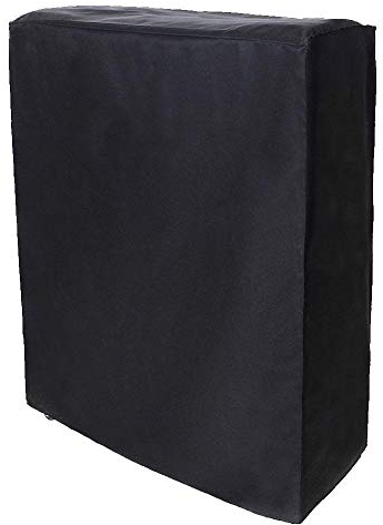 Fdit Outdoor Furniture Cover, Tear-Resistant 210T Polyester Fabric Weatherproof Breathable Black Folding Portable Cover for Table Sofa (85 x 33 x 107 cm)