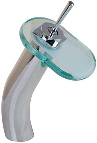 Wasserhahn,Mixer Wasserhähne Wasserfall Becken Wasserhahn Waschbecken Waschbecken Glas Toilette Waschbecken Einhand und Loch Mixer Wasserhahn