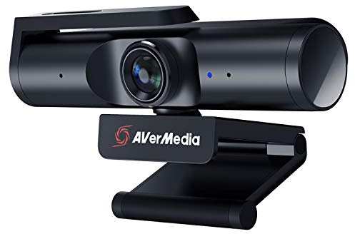 AVerMedia 4K webcam for PC, Gaming Camera for Streaming, Video Calls, Built-in Mic, Privacy Cover, for Teams, Google Meet, Zoom, OBS and more, for PC/Mac - PW513 Live Streamer CAM