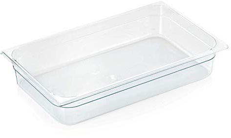 Kadida Gastronormbehälter -GN 1/1- GN Pans Gastro Behälter aus Polycarbonat PC, Verschiedene Höhen erhältlich, Größe: 1/1-100 mm