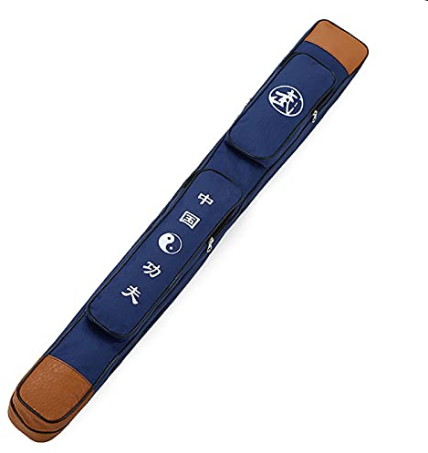SXFYHXY Katana Tasche Universal Canvas Schwerttasche, Tai Chi Schwert Doppelschwerttasche, Kampfsport Waffentasche Umhängetasche Kung Fu Tasche Geeignet für Foliensäbel Degen und Säbel