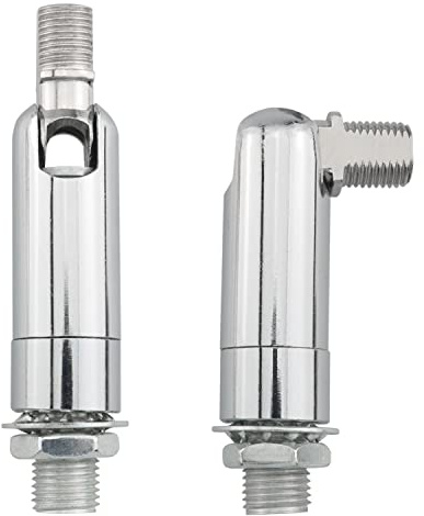 ITROLLE 2PCS Silver Sloped Ceiling Adapters for Pendant Light, Chandelier & Track Suspension