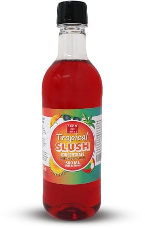 Aromhuset Tropical Slush Concentrate 500 ml - Mixing Ratio 1:5 - Flavoured Slushie Syrups Mix for Ice Drinks Machines, Blender Mix, Bars, Restaurants, Home, DIY Cocktails