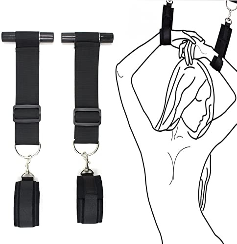 PIIKNUO BDSM Handschellen Fesseln Sex Spielzeug für Paare | SM, Fesseln Handfesseln, Kann An die Tür Gehängt Bondage Set, für Bondage Liebhaber, für Anfänger und Fachmann