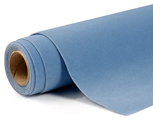 HARICSET 148 cm Breit Bastelfilz Selbstklebend Kinder Vliesstoff Stoff Filzplatten zum Filzuntersetzer Basteln Nähen DIY Patchwork(Size:1.48 * 1m,Color:hellblau)