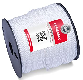 COMENSAL® Cordeau de Maçon Nylon 30m - Épaisseur 4mm - Solide - En Bobine - Made in EU