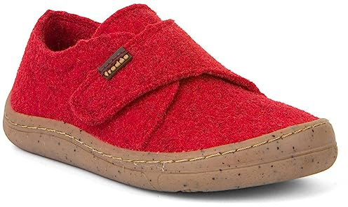 Froddo Barefoot Slippers G1700341 Chaussons pieds nus pour enfant, rouge, 35 EU