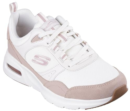 Skechers Skech-Air Court Retro AvenueSKECH-Air Court Cool Avenue, Pelle Naturale Taupe Rete Naturale Rosa Tri, 39.5 EU