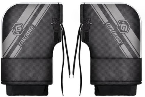 Universal Motorcycle Handlebar Mittens Thickened Fleece Waterproof Windproof Thermal Scooter Motorbike Handle Warmers Handlebar Muff Cover Gloves Wide Opening (Oxford Handlebar Muff-Knitting Cuff)