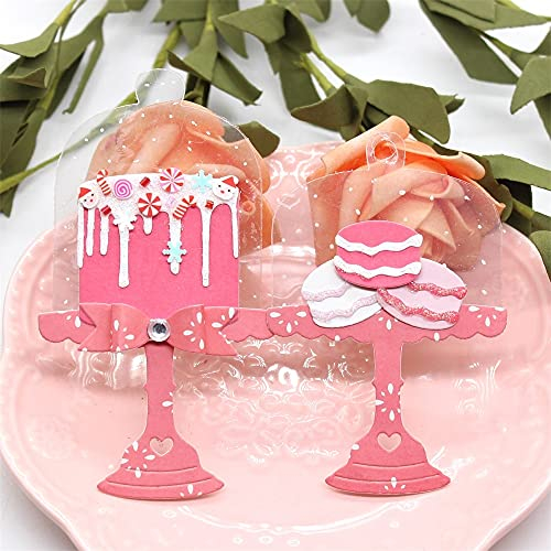 Metal Cutting Dies Stencils,5.5x7.2cm Sweet Cloche Cake Stand Metal Cutting Dies Stencils Scrapbooking Album Cards Making Decor