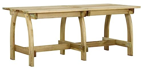 CKioict Partytisch Bistrotisch Outdoor Stehtisch Outdoor Gartentisch 220x74x75 cm Imprägniertes KiefernholzGeeignet für Pools, Gärten, Rasenflächen