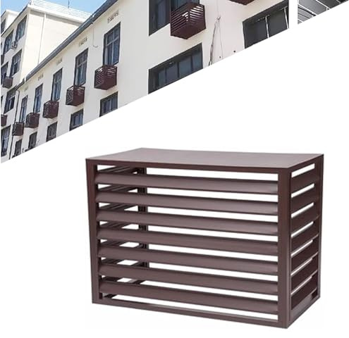 100 * 70 * 50cm(1.5P) Aluminio Soporte Para Plantas Exterior Cubre Aire Acondicionado aire acondicionado oculto Soporte de flores Rejil para unidades de CA de ventana Apto para interior y exterior