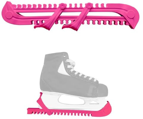 EIHI 2 Stück Kufenschoner für Eishockeyschlittschuhe Schoner für Schlittschuhkufen Kufenschutz für Kinderkufen und Erwachsenenkufen für alle Größen geeignet kürzbar robust