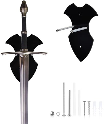 lalago Schwerthalter, Schwert-Wandhalterung, Axthalter, Schwertständer | Acryl-Schwertständer, Wandhaken, Displayaufhänger, Schwertaufhänger für Wand, Axt, vertikale Anzeige und Dekoration