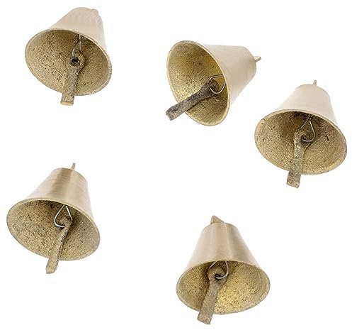 Cabilock 5stücke Weihnachtsglocke Rinder Schafe Tempel Kupfer Glocken Dekorative Für Hochzeit Party Zuhause