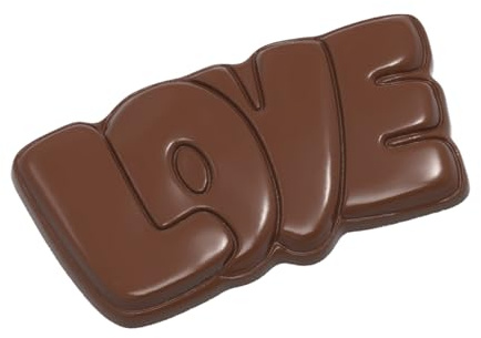 Stampo per cioccolato in policarbonato - Tavoletta LOVE - 95 gr