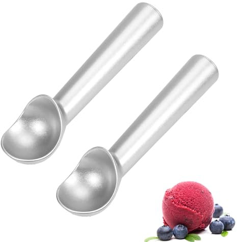 GegXcn 2 PCS Ice Cream Scoop for Hard Ice Cream, Fruit Puree & Mashed Potatoes, Professional Dessert Tool for Dessert Shops & Kitchens, Anti-Freeze Handle Design