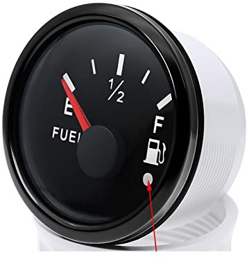 Indicador de combustible de coche Universal + Sensor de nivel de combustible 100 ~ 600mm for indicador de nivel de combustible de 52mm 240-33 Ohm Sensor de nivel de flotador de aceite RV barco Para ba