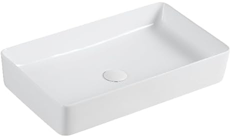 Lavabo appoggio 61x35 cm LA51 Bianco