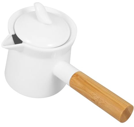 ULTECHNOVO Pentolino Per Latte in Ceramica Mini Casseruola in Ceramica Pentola Per Uso Domestico Contenitore Per Salsa Pentola Per Condire