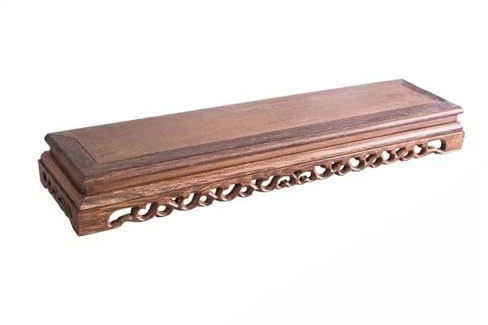 CAOJLjiaxiang-2012 Base para bonsái Base Rectangular Tallada de secuoya for decoración del hogar, jarrones, Plantas, esculturas y Soporte de exhibición. Soporte para Plantas(Large)