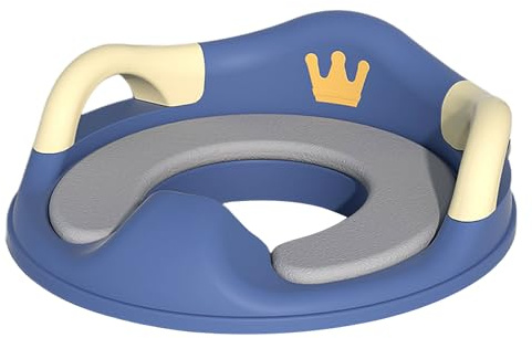 Kinder-Toilettensitz mit Griff – rutschfester Töpfchen-Trainingssitz, ergonomischer Toilettentrainer | Abnehmbares Design für einfache Reinigung, Toilettenstuhl für Kleinkinder, Töpfchenstuhl für den