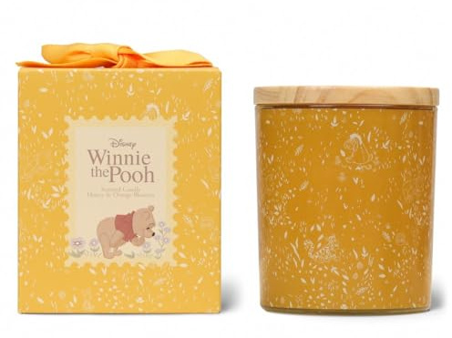 Disney DISWTPC001Y Bougie inspirée de Winnie l'ourson – Parfum miel et fleur d'oranger 213 g (1 mèche)