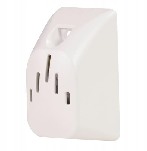 Sundi Elektromechanische kabelgebundene Türklingel, Gehäuse aus hochwertigem Kunststoff, montagefreundlich, modernes Design, klein, elegant, Summer 110-230V weiß DNS-255-BIA Zamel