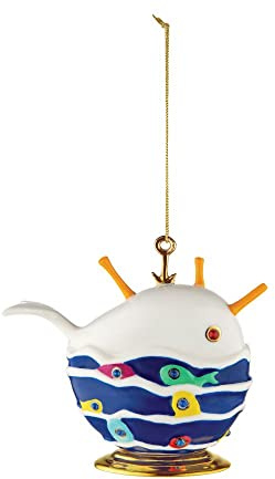 Alessi MJ16 9 Bianca, La Balena Buona Dekokugel, Porzellan