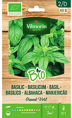 Vilmorin Semi Basilico Grand Vert Bio Eco