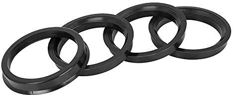 X AUTOHAUX 4pcs Bague de Centrage 67.1 à 56.1 Jante Plastique Voiture Anneaux Centrés Moyeu Noir
