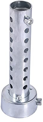 Auspuffschalldämpfer-Schalldämpferrohr, Universal-Motorrad-Auspuffdose DB Killer Schalldämpfer-Schalldämpfer-Schallwandeinsatz Silber(45mm)