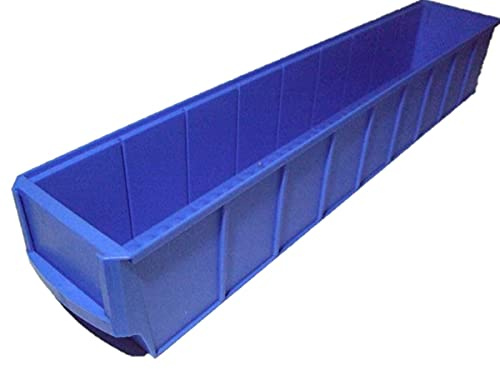 Industrieboxen 500x91x81mm blau Stapelboxen Lagerbehälter Schütte Regalkästen Lagerbox stapelbar Made in Germany 16 Stück